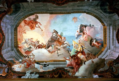 Allegorie der Ehe von Rezzonico und Savorgnan von Giovanni Battista Tiepolo